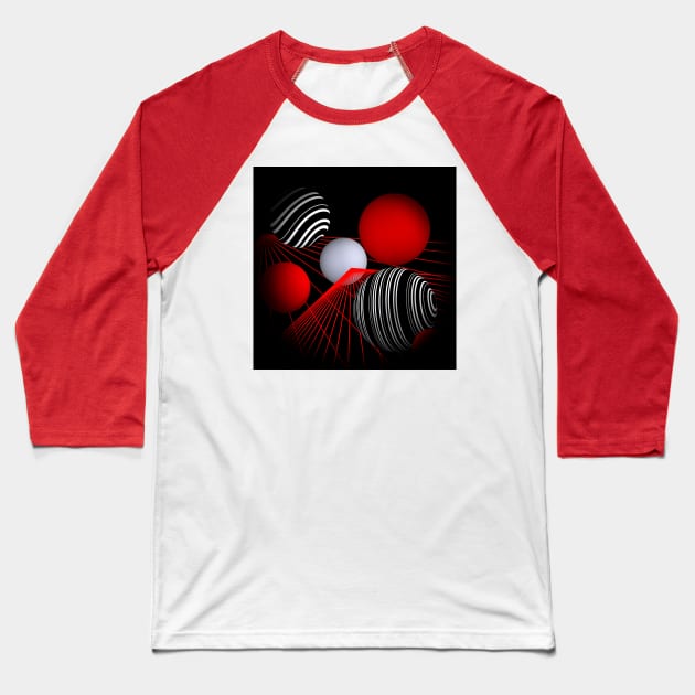 flying lines Baseball T-Shirt by issabild